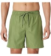 Essentials Men's Swim Trunks with Mesh Lining, Pockets, Drawstring Closure