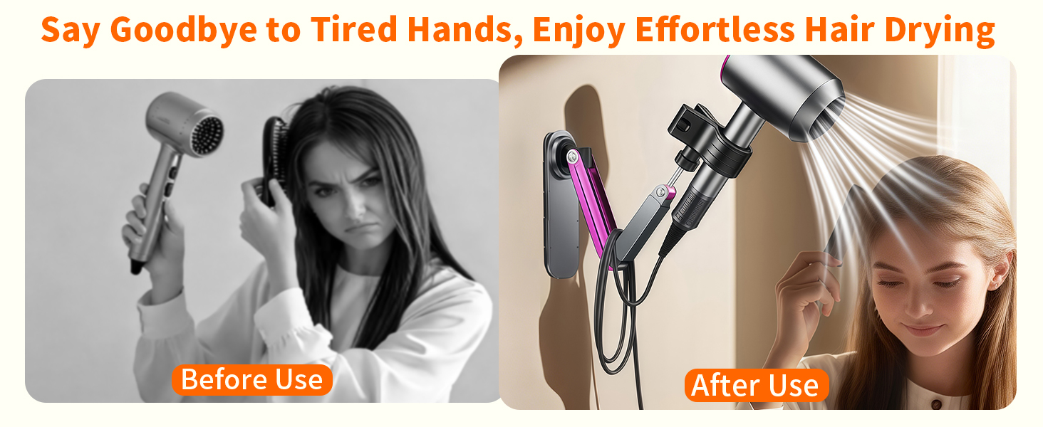 Hands-free hair dryer stand