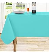 homing Rectangle Vinyl Tablecloth, Waterproof Spillproof Plastic Flannel Backed Table Cloth, Wipe...
