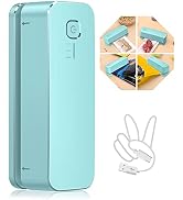 FEPPO Bag Sealer, Mini Bag Sealer 3000mAh Rechargeable Quick Heat Sealer with 3 Sealing Gear &amp; 3....