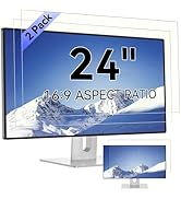 [2-Pack] 24 Inch Computer Blue Light Blocking Screen Protector for 16:9 Widescreen Monitor, Anti ...