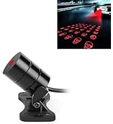 YAWUROU 12V Car Rear Laser Warning Light, High Brightness Adjustable Anti-Collision Taillight, Pe...