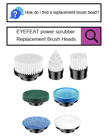 Electric Spin Scrubber Replacement Brush