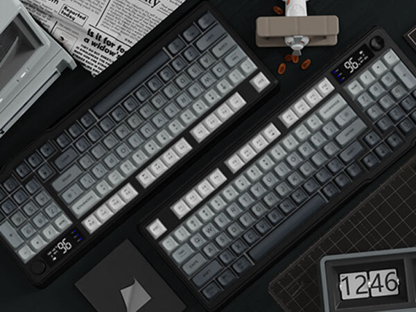 FREEWOLF M96 Wireless Gaming Keyboard Creamy Membrane with Rainbow Backlight