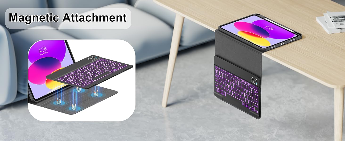 Detachable keyboard for ipad 10th generation 2022