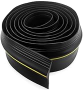 AggSound Universal Garage Door Threshold Seal 20FT - Rubber Weatherproof Strip, Water-Resistant B...
