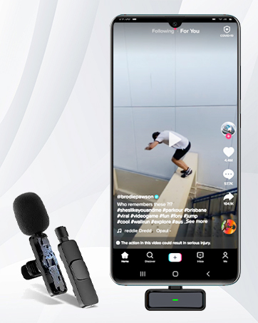 wireless mini lavalier microphone