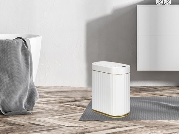 motion sensor trash can
