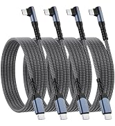 USB C to USB C Charger Cable,60W C to C Cable Fast Charging [10FT, 4 Pack] Nylon Braided Type C C...