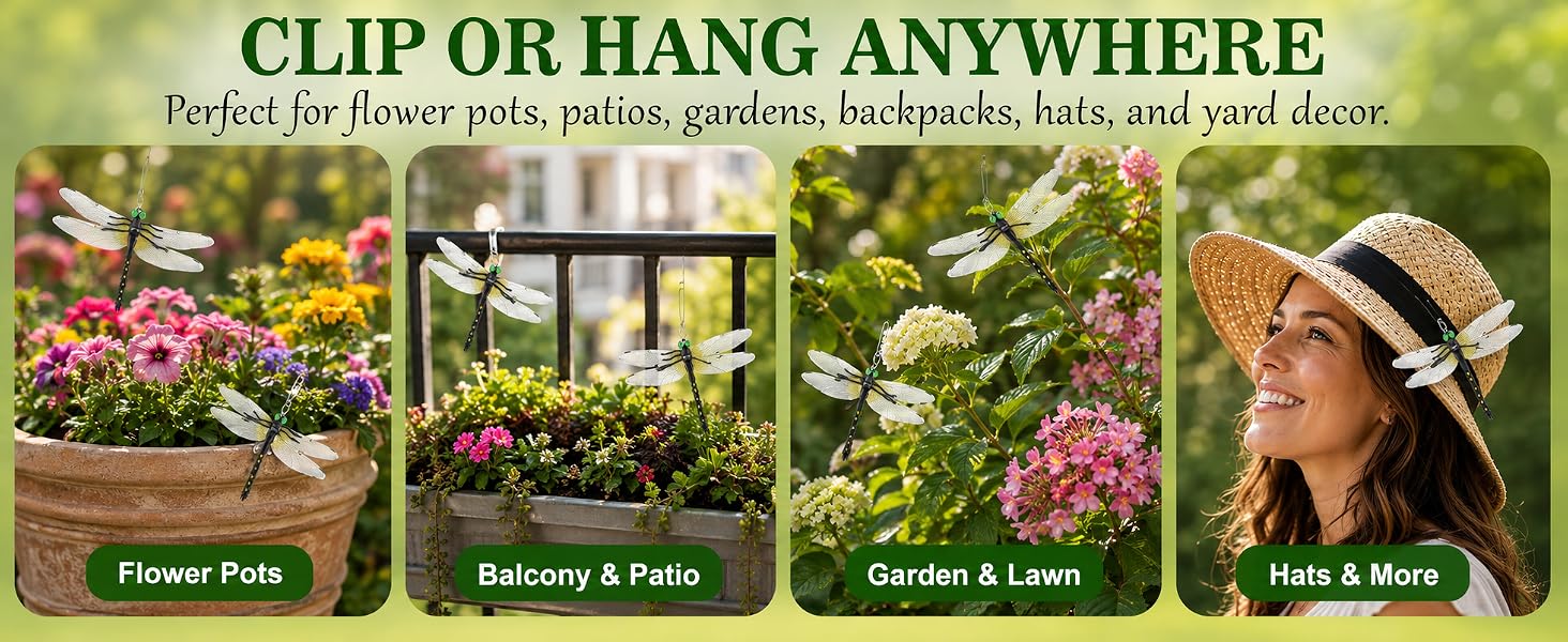 dragon fly clips for bugs repellent