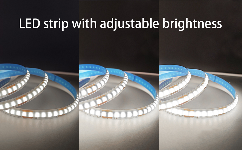 white cob strip light