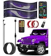Devil Eyes Light for Car Windshield (2-Pack), 25.2’’ x 7.87’’ Dual LED Car Eyes | App &amp; Remote Co...