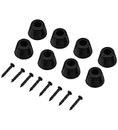 ASHATA 8 Pcs 30x20mm Rubber Feet Anti-Vibration Base Pad Stand for Speaker Guitar Amplifier w/Scr...