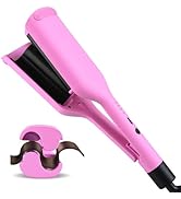 NONK Voluminous Curling Iron Hair Crimper Waver, Curling Wand, 1.18 Inch, Dual Voltage, Anti-Scal...