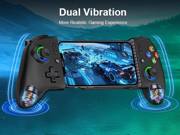 Mocagen Wireless Mobile Gaming Controller, Phone Controller for iPhone/Android with Big Grip