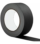 AMOGATO Black Gaffer Tape 2 Inch x 27 Yard,Gaffers Tape for Rubber Adhesive Leaves No Residue,Wat...