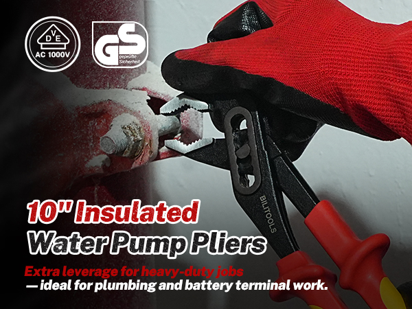 10&amp;amp;#34; Insulated Water Pump Pliers