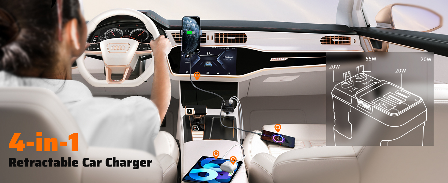 retractable car charger