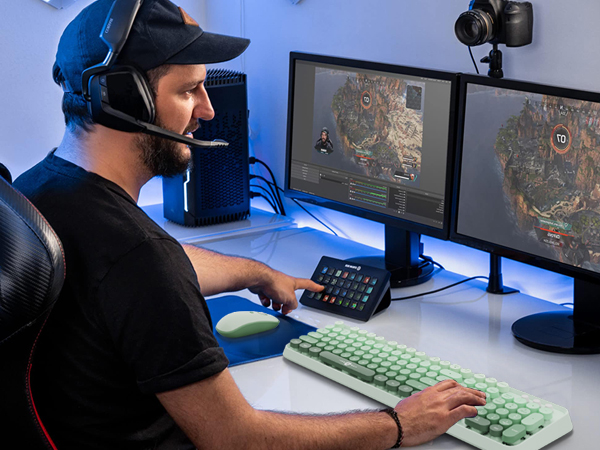 green keyboad and mouse wireless