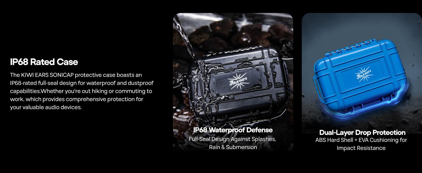 Linsoul KIWI EARS SONICAP Waterproof Case for Headphones