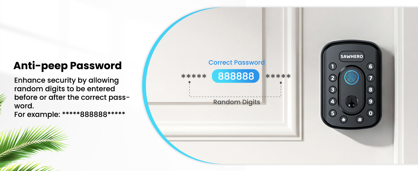 Keyless entry door lock
