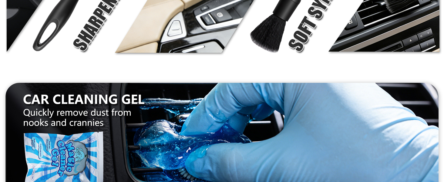 car detailing brush kit