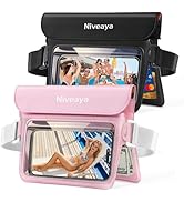 Niveaya Double Space Waterproof Fanny Pack, IPX8 Waterproof Dry Bag Waist Pouch for Beach, Kayaki...