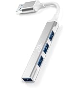 USB A U124A Multi-Port Extender with 3.0/2.0 High-Speed Ports, 4-Port Mini USB Port Extender – Co...
