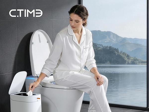 Sensor-operated trash cans that automatically absorb trash bags