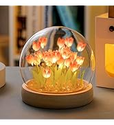 Tulip Night Light, LED Infinity Mirror Lamp Tulipanes DIY Finished Product Decorations Lights Art...