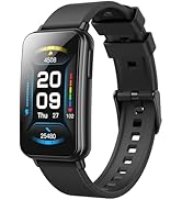 Parsonver 5ATM Waterproof Fitness Tracker, Swimming Smart Watch with Step Counter, Stopwatch, Ped...