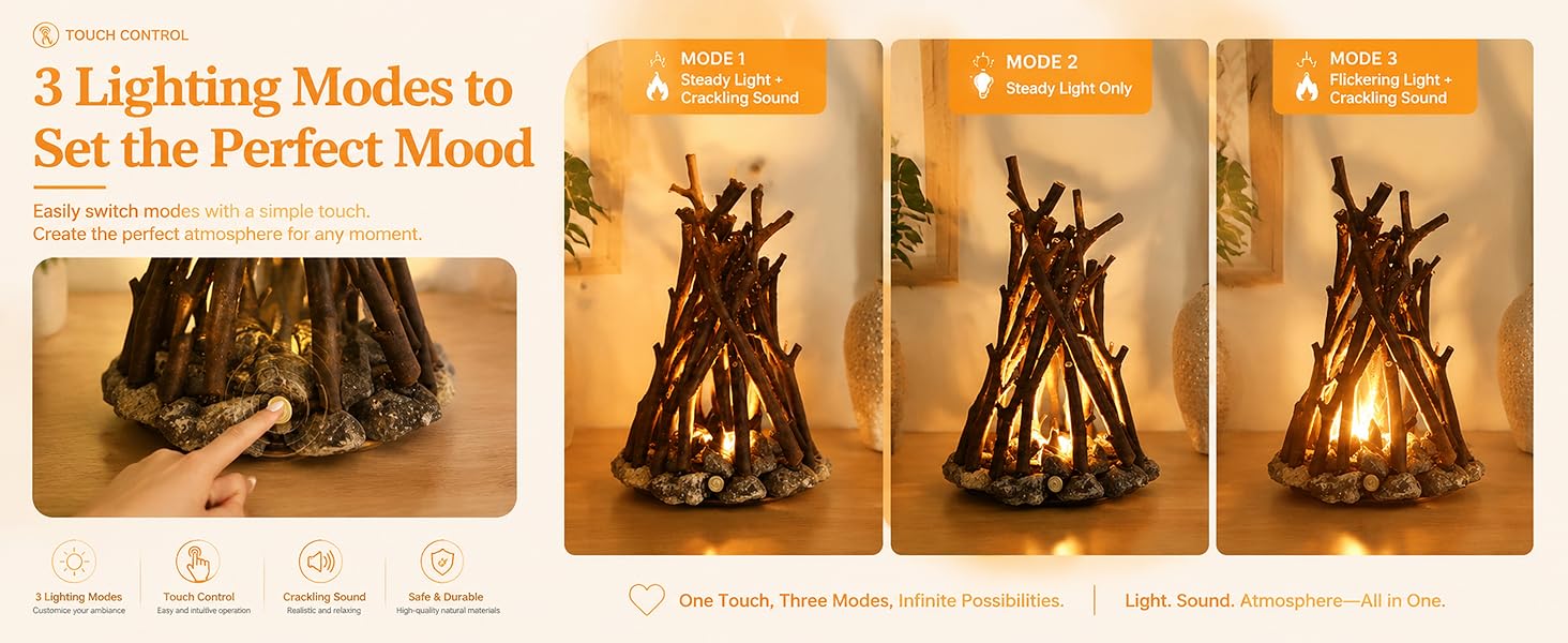 eco-friendly artisanal cabin cottage ambient glow lighting USB nature inspired hygge winter