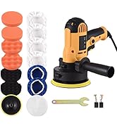 Buffer Polisher, Geevorks Buffer Waxer 5-inch, Variable Speed Car Polisher 600-3700RPM with Detac...