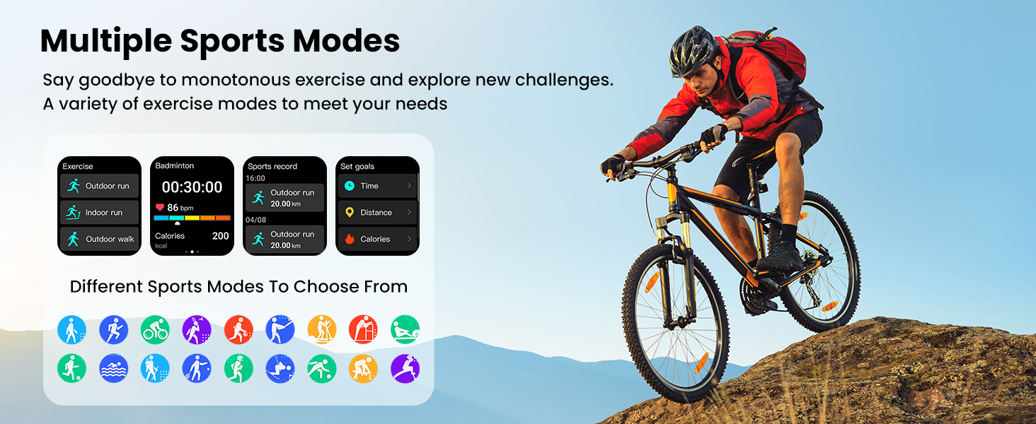 100+ sports modes