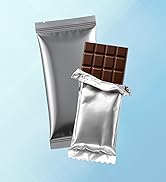 Heat Seal Metallized Bags Pouches for Chocolate Bars, Candy Bars, Protein Bars