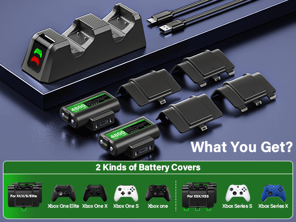 rechargeable xbox controller batteries