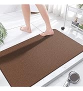 Extra Large Shower Mats Non Slip, 23.6×47.2 Inch, Bath Mat for Shower, Loofah Mats for Shower and...