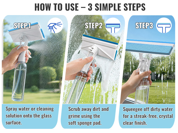 3 in 1 Window Cleaning Scraper