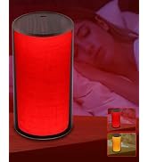 Finezeal 670nm Red Light Night Light Lamp for Sleep - Zero Blue Light, Rechargeable Portable Dimm...
