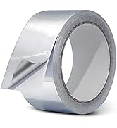 AggSound Aluminum Foil Tape 1.88inch x 65FT (21.6Yard) - Adhesive Metal Heat Resistant Silver Duc...