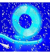 GOMING DC 24V COB LED Strip Light Blue IP65 Waterproof 5M/16.4ft Uniform Glow 2400LEDs Flexible L...