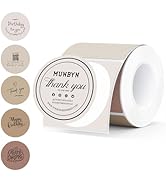 MUNBYN 2 Inch Thermal Labels Round, 2 Inch Thermal Label Stickers for Candle, Baking, 150 Sheets/...