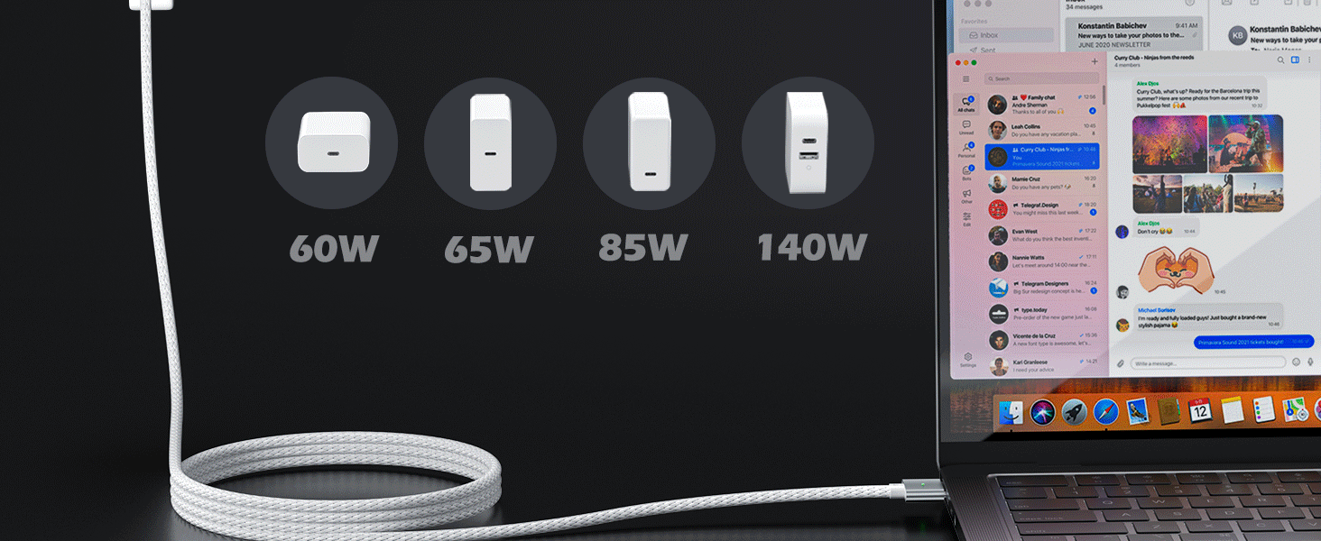 macbook charger magnetic