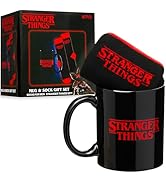 Get Trend Stranger Things 11oz Mug and Socks Set, Crew Socks with Ceramic Coffee Mug Microwave Sa...