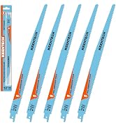 KEENTECH 12 Inch Bi-Metal Reciprocating Saw Blade, 6 TPI, for Demolition of Wood with Nails or Ha...