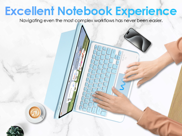 detachable keyboard case for ipad 10th generation 10.9 inch 2022 10th gen ipad cover with touchpad