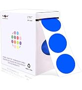 PARLAIM 1 Inch Round Permanent Adhesive Color-Code Dot Stickers,1000 per Roll dots Label Dispense...