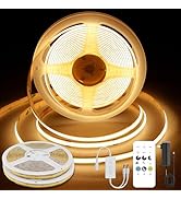 Pandery COB LED Strip Lights Warm White,24V Dimmable led Light Strip KIT with Remote and app Cont...