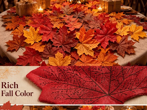 Fall Artificial Maple Leaves