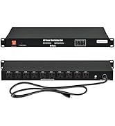 10-Outlets Surge Protector Power Distribution Unit, 120V 15A 3600 Joules 10KA, 1U PDU Horizontal ...